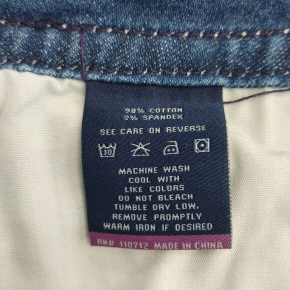 Vigoss The New York Skinny Embellished Jeans Womens Size 11/12 Length 28 Raw Hem - Picture 7 of 9